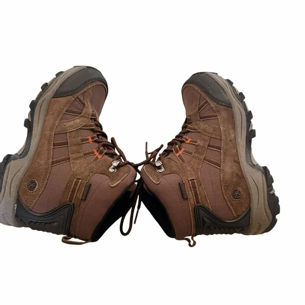 Northside Rampart Mid Suede Upper waterproof kids hiking boots brown SZ 5